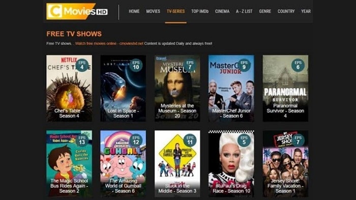 free movie websites no signup or download no free trial